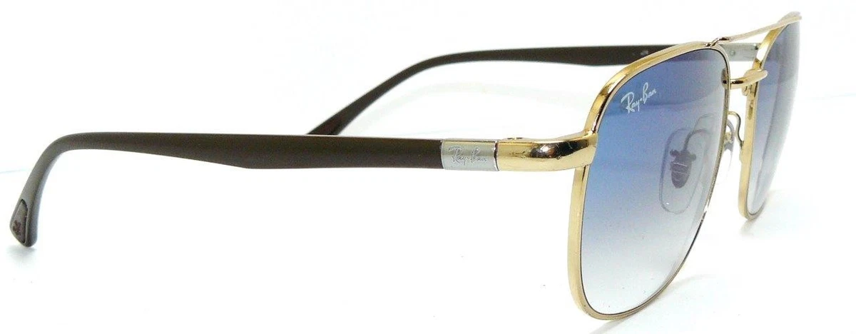 Ray Ban Sonnenbrille GOLD BLAU RB 3670 MARSHAL 3648 PILOT BRILLE META ETUI 3707