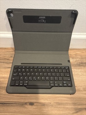 Anker Bluetooth Keyboard Case for iPad Air 2 Slim Protective Folio Rechargeable