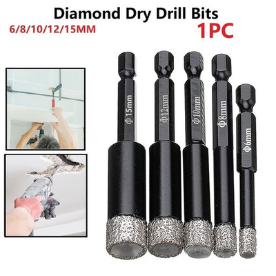 #ad Practical Indoor Outdoor Dry Drill Bit Parts Porcelain Tools 6 8 10 12 15mm AU $14.75
