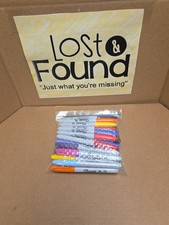 Sharpie Lot of 25 Permanent Marker Fine Point Mixed Colors Tested READ