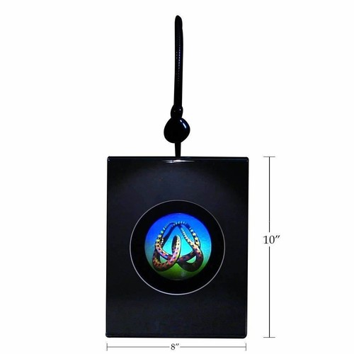 3D Mobius Loop Color Tuned Hologram Picture LIGHTED DESK STAND, Embossed Type - Picture 4 of 7