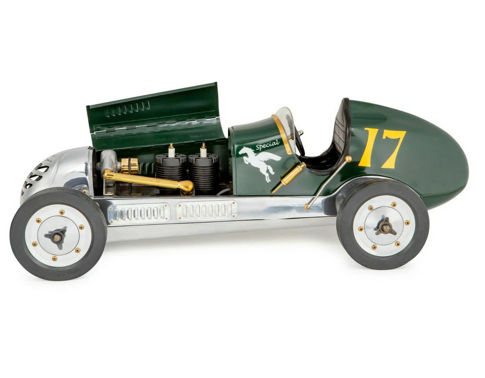 Green BB Korn Indianapolis 1930s Tether Car Model 22" Racing Spindizzy New - Image 2 of 4