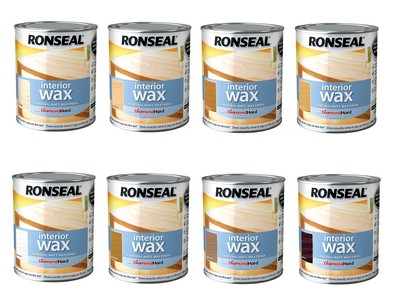 Ronseal Diamond Hard Interior Wax Ultimate Professional Finish 750ml 8 Farben