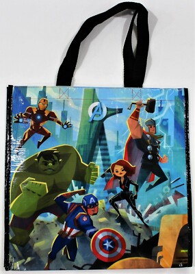D23 Expo 2019 Exclusive Tote Disney Team Of Heroes Bag Iron Man Black Widow Thor