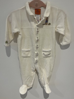 Vintage Peter Rabbit Baby Boys Girls Sleepsuit Sz 12 msc *I2