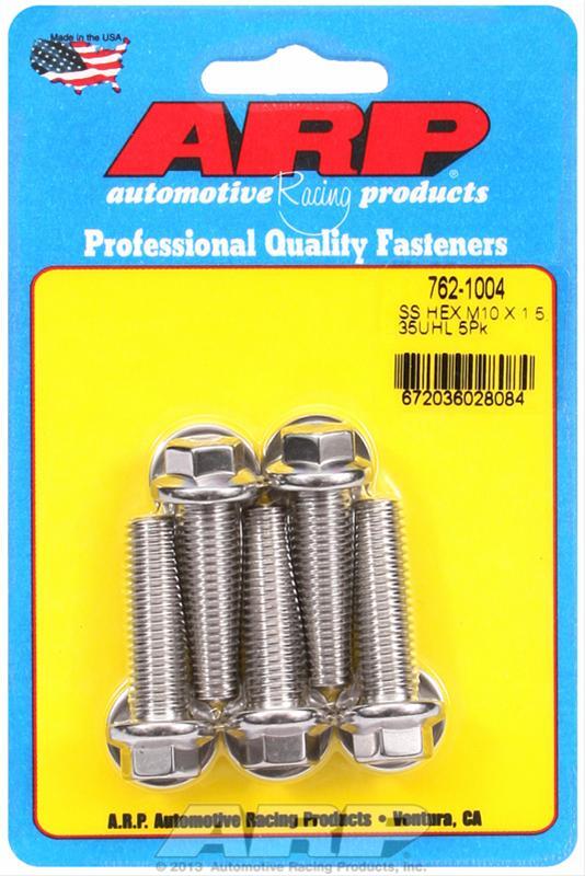 ARP S/S Bolt Kit - 6pt (5) 8mm x 1.25 x 35mm ARP S/S Bolt Kit - 6pt (5) 8mm x 1.25 x 35mm