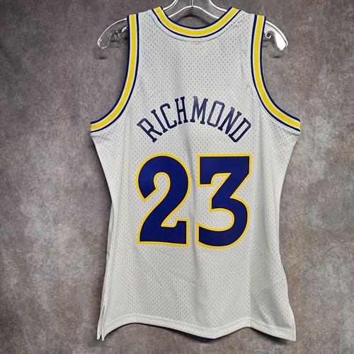 NWT Mitchell & Ness 1990 Golden State Warriors Mitch Richmond 23 Jersey M $135 - Picture 7 of 8