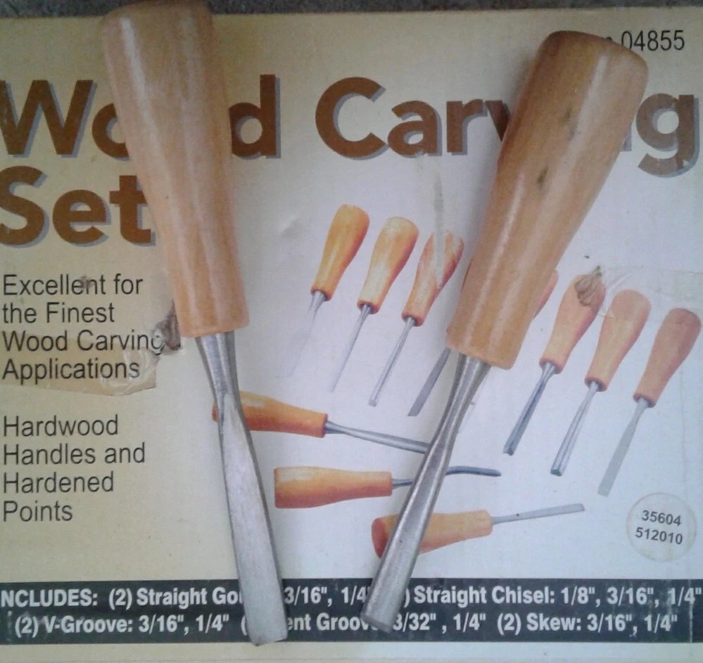 Vintage Harbor Freight 11 Pc Wood Carving Set. Item 04855 eBay
