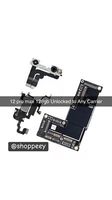 iPhone 12 Pro Max 128GB Logic Board Unlocked Motherboard With FaceID Clean IMEI