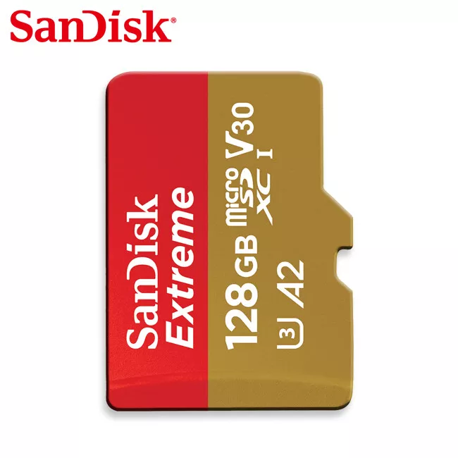 Sandisk 128GB Extreme A2 V30 micro SDXC Card up to 190MB/s UHS-I U3 for GoPro Sandisk 128GB Extreme A2 V30 micro SDXC Card up to 190MB/s UHS-I U3 for GoPro