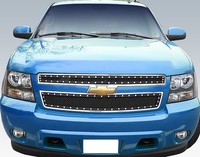 Chevy Suburban/avalanche/tahoe Upper Stainless Steel Black Mesh Grille 07-2014 on sale Chevy Suburban/avalanche/tahoe Upper Stainless Steel Black Mesh Grille 07-2014 on sale