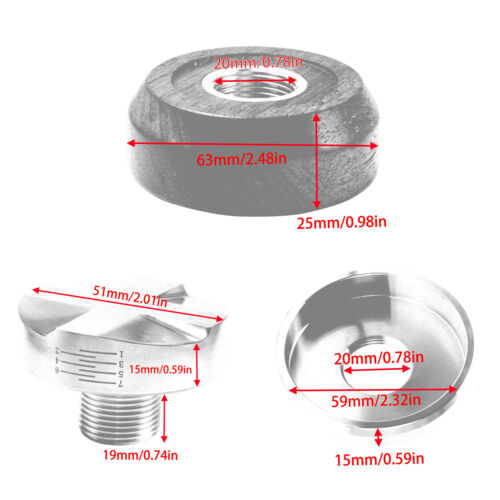51mm Coffee Distributor Tamper Portafilter For Delonghi EC9335BK EC9335M EC9335R - Picture 10 of 24