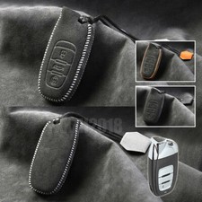 Suede Leather Car Remote Key Case Cover Fob For Lamborghini Huracan Aventador
