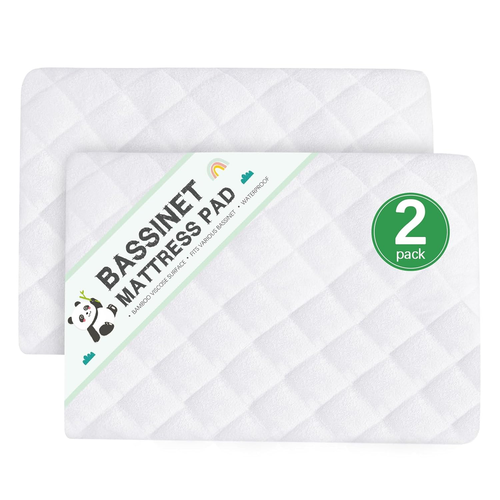 Waterproof Cradle Bassinet Mattress Protector, Fit for 36" × 18" Standard Cradle