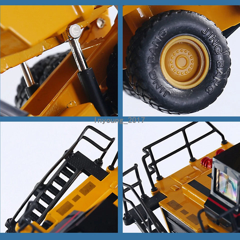 Dump Truck Toy 1/80 Scale Diecast Construction Equipment Model Toy Car Green - Image 4 of 4