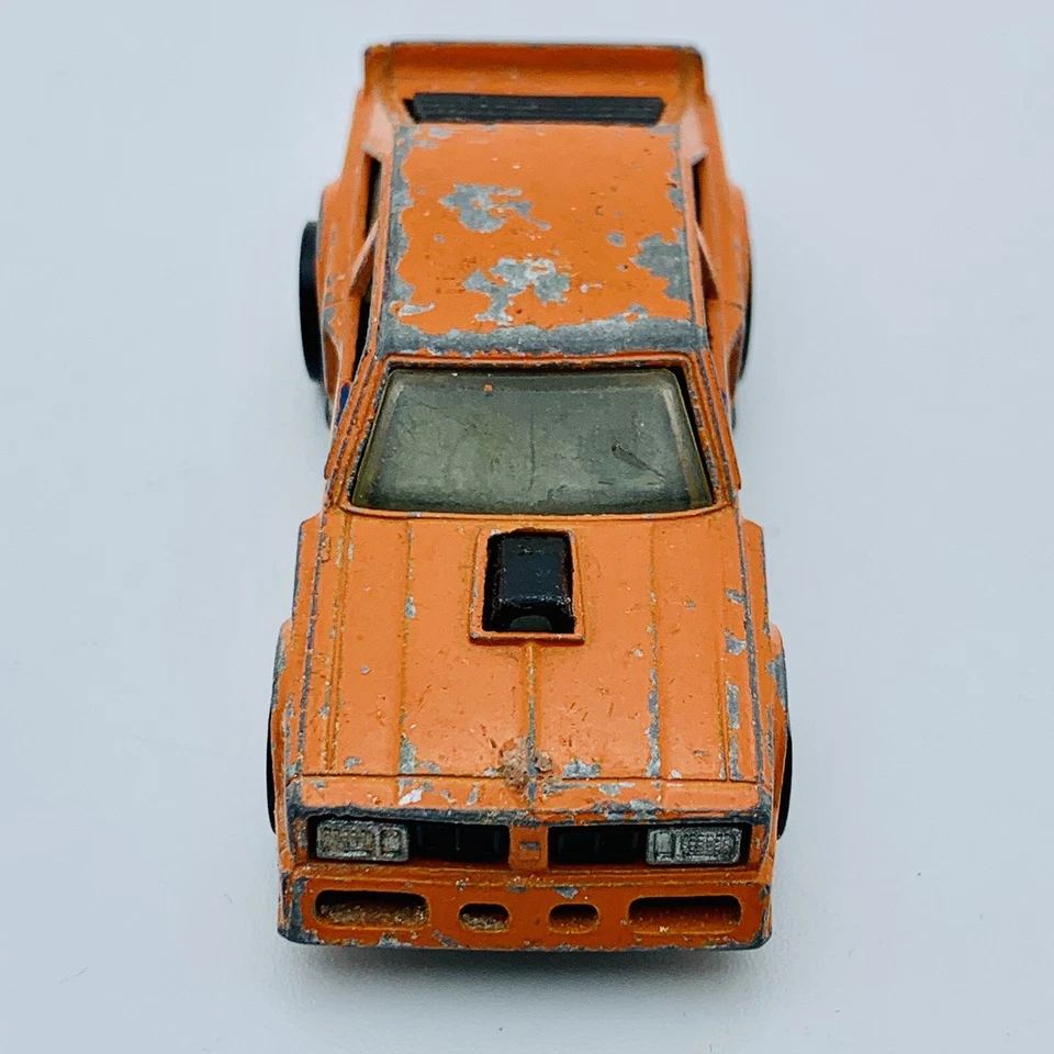 Vintage 1978 Hot Wheels Orange Olds Cutlass Flat Out 442 Blackwall Hong Kong - Image 2 of 4
