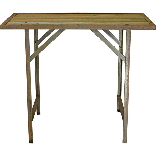 Rustic Outdoor Patio Work Table, 36in Long X 20in Width X 30in Height - 第 1/7 張圖片