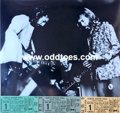 Derek & the Dominos Eric Clapton Duane Allman 1970 Set of 3 Tickets & Photo