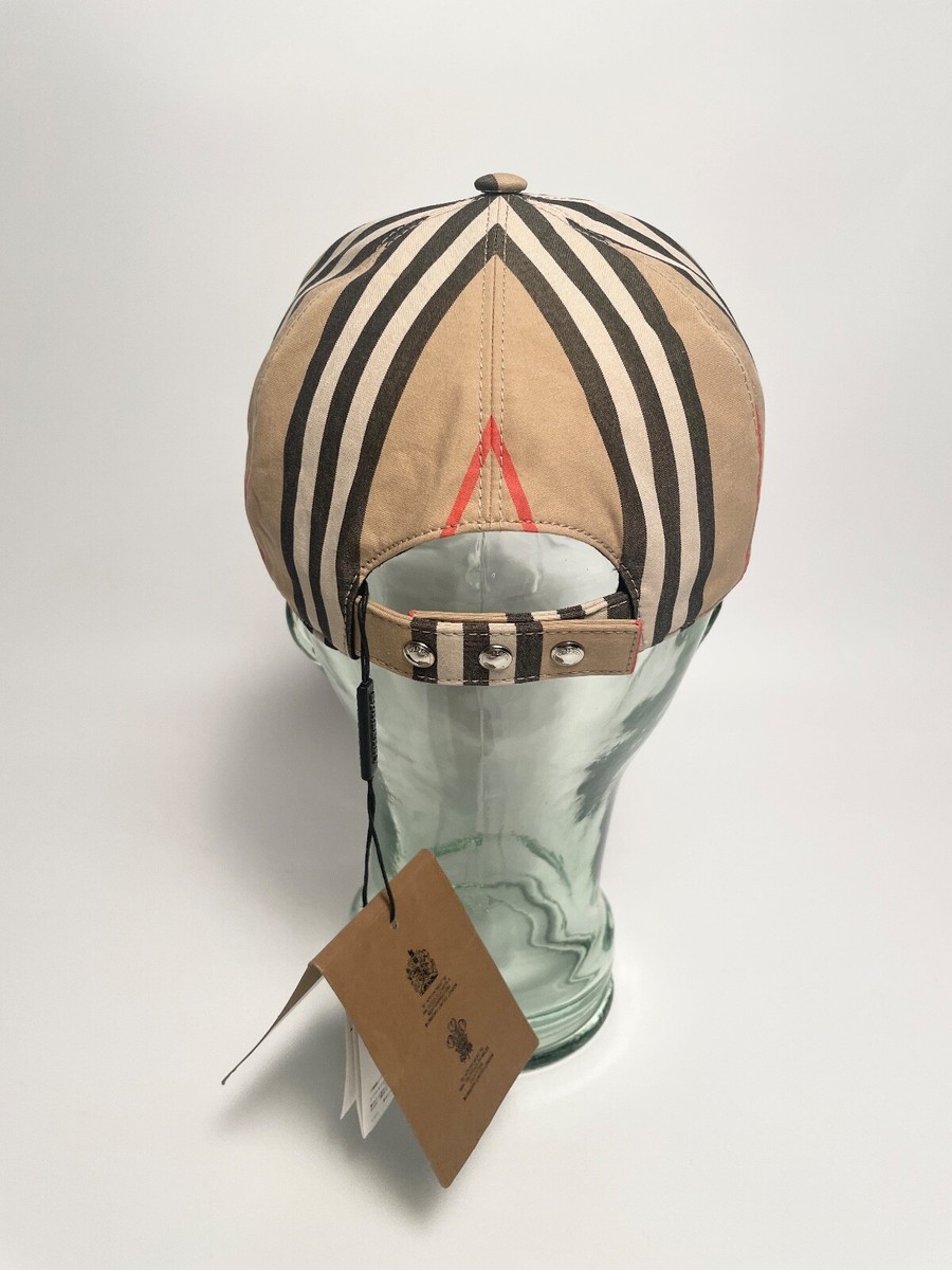 Burberry Monogram Motif‎ Icon Stripe Cotton Baseball Cap, sz Small Burberry Monogram Motif Icon Stripe Cotton Baseball Cap, sz  main image 2