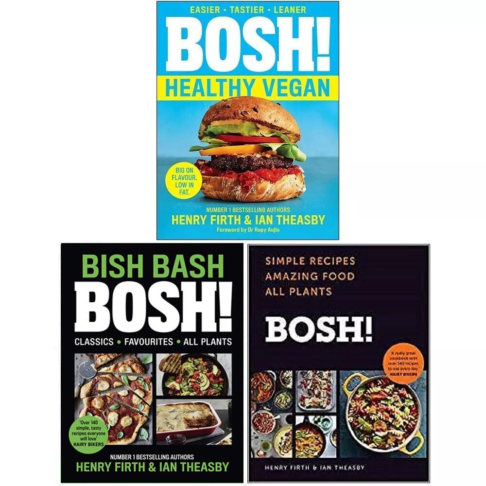 Bosh Series 3 Books Collection Set By Henry Firth,Ian Theasby Bosh Healthy Vegan