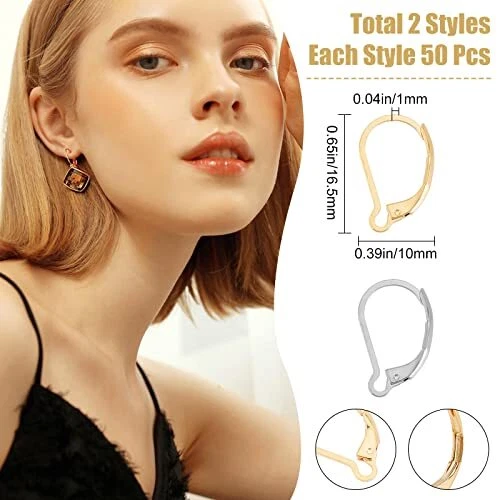 24k gold 2024 earring hooks