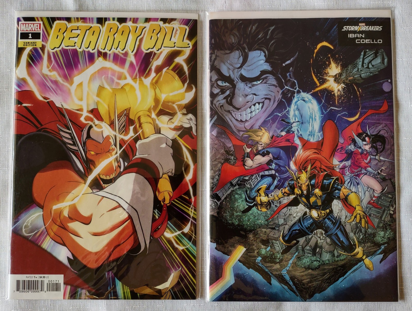 Beta Ray Bill: 2 Comic Lot #1 Conley Variant And #1 Stormbreakers Variant M/NM