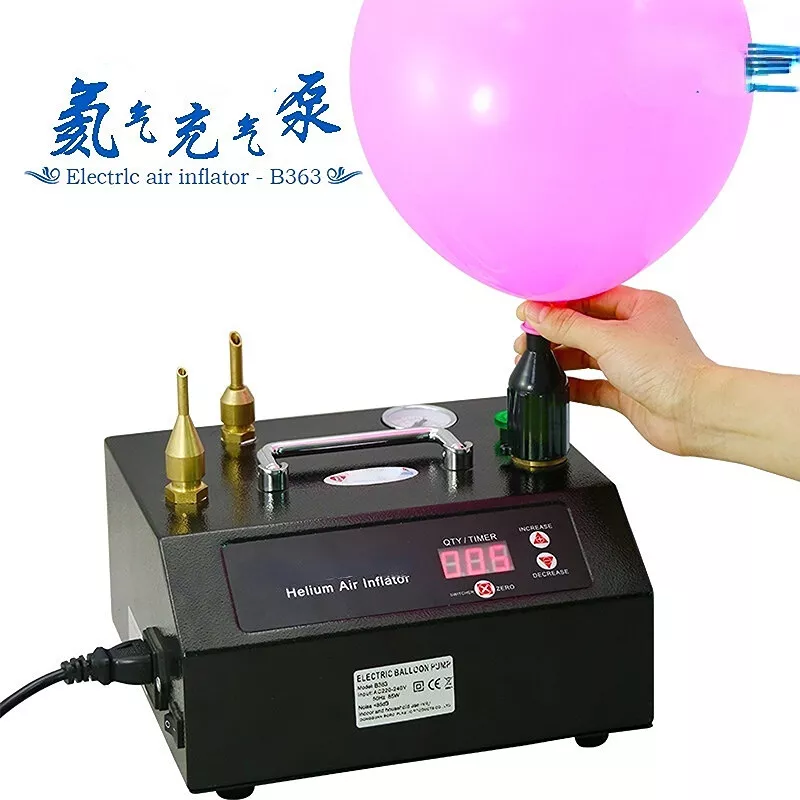 Helium Balloon Inflator Dual Nozzle Inflator Air Pump Electric Balloon  Inflator