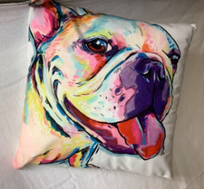 French Bulldog Pillow 17x17 w/Removal Case