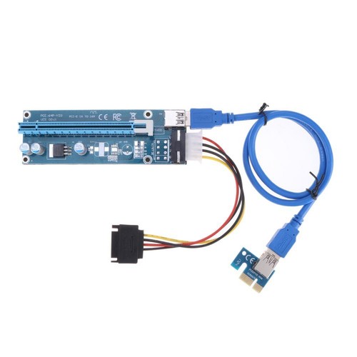 USB 3.0 PCI-E Express 1x bis 16x Extender Riser Card Adapter SATA 4PIN Power - Afbeelding 4 van 8