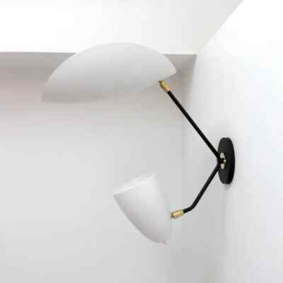Adjustable 2-Light Mid Century Modern Fixture for Stylish Rooms & Bedside Lamp