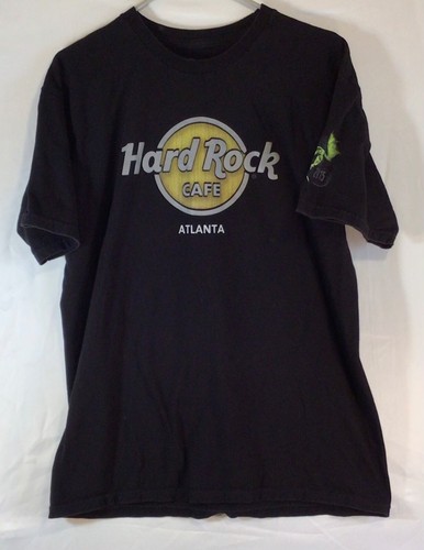 T shirt grafica Hard Rock Cafe nera taglia Large 2015 Atlanta dragon - Foto 2 di 7