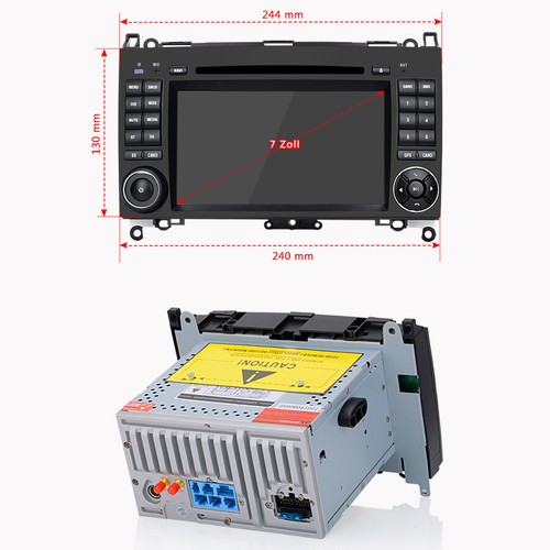 32GB Android GPS Autoradio Navi Mercedes Benz A/B Klasse Sprinter Viano Vito DAB - Bild 11 von 12