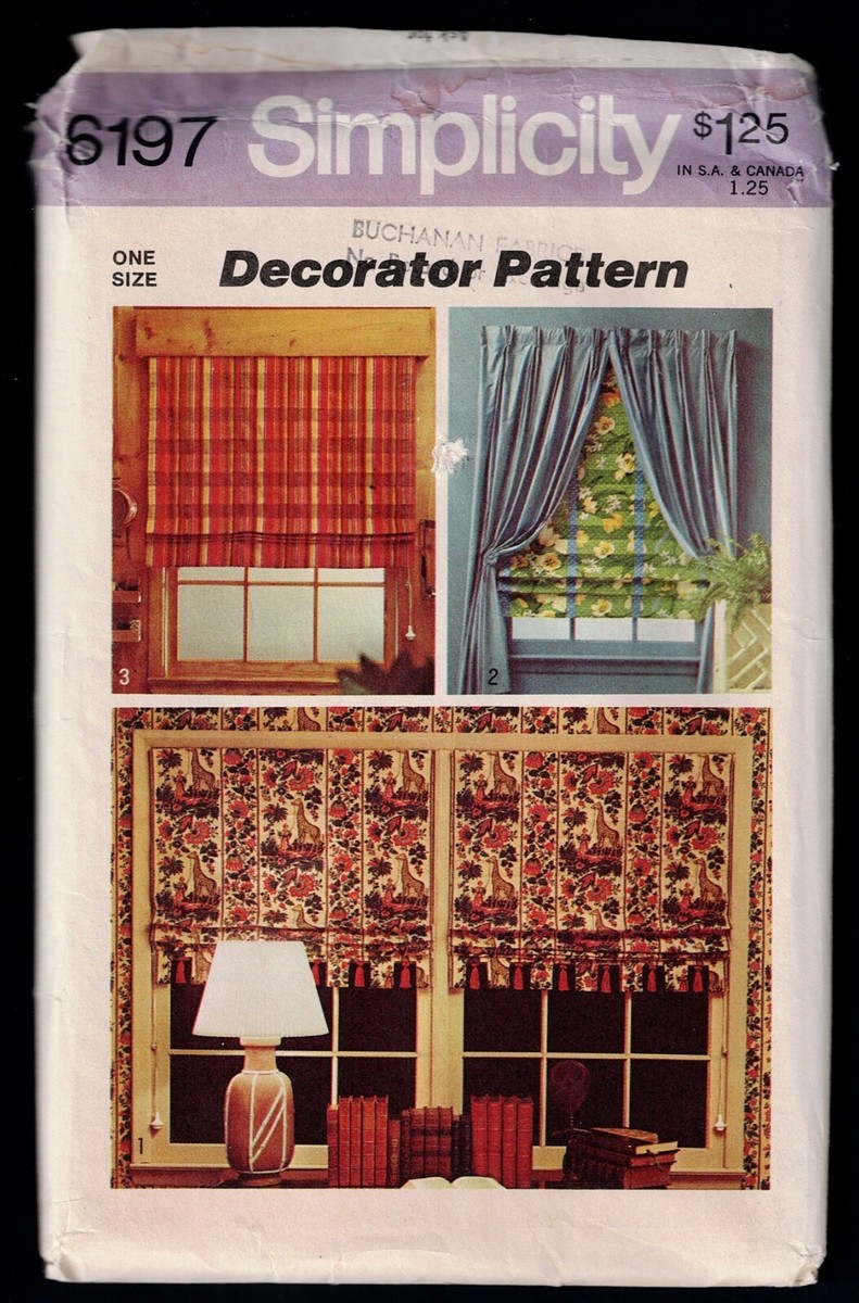 Sewing Pattern Uncut - Vintage Simplicity 6197 - Decorator