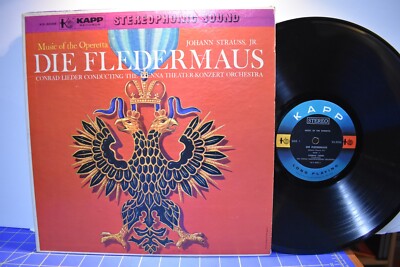 Conrad Leider Vienna Theater-Konzert Strauss Die Fleidermaus LP Kapp KS-3036 ST