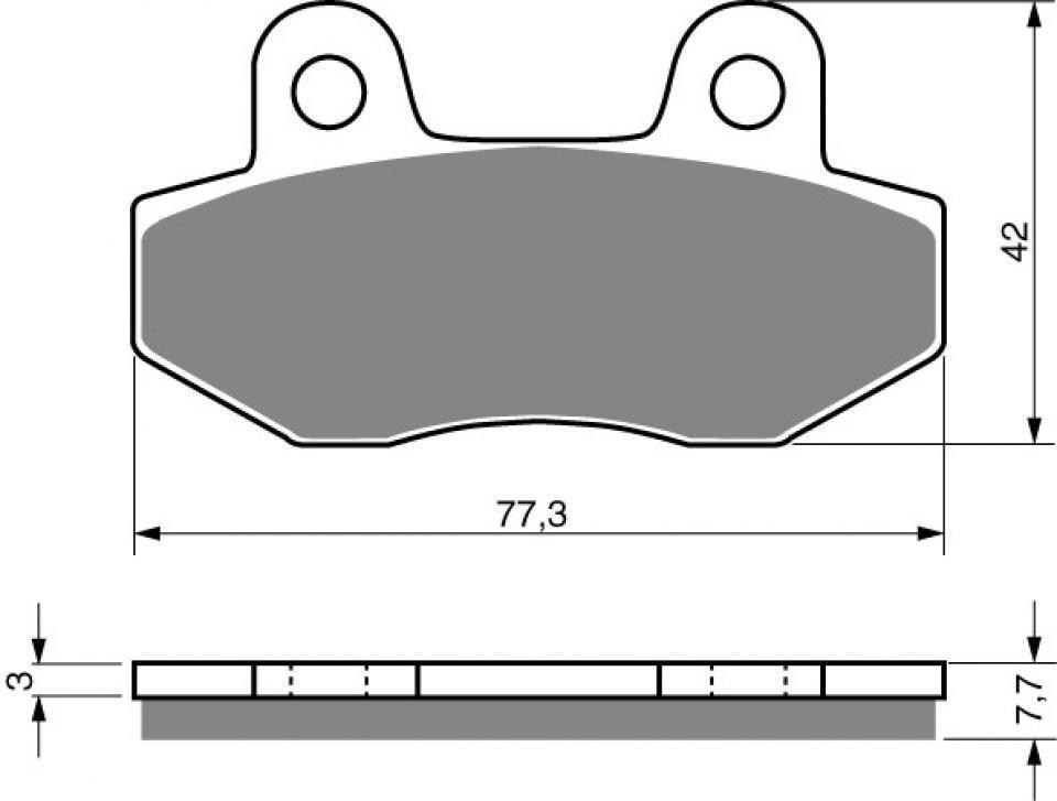Plaquettes De Frein Gold Fren Pour Moto KTM 450 SMR 2004-2006 AV - Métal Fritté Qualité S3 - Paire Neuve