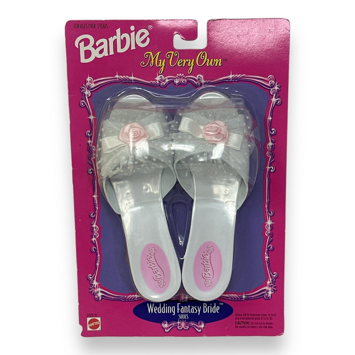 VTG Barbie Little Girls Dress Up Shoes My Very Own Wedding