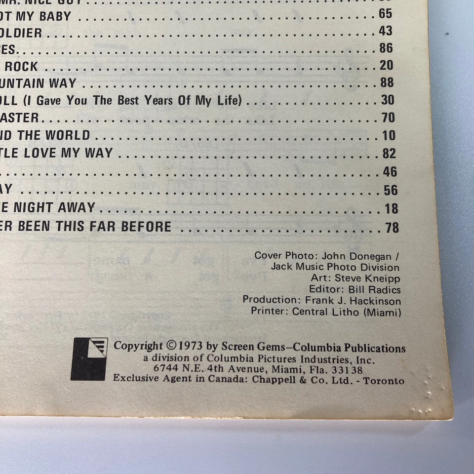 30 Right Now Guitar Tablature Book Easy Guitar Columbia Screen Gems 1973 RARE - Image 3 of 4