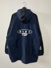 Nike Windbreaker Zip Up Lined Jacket Size XXL Blue