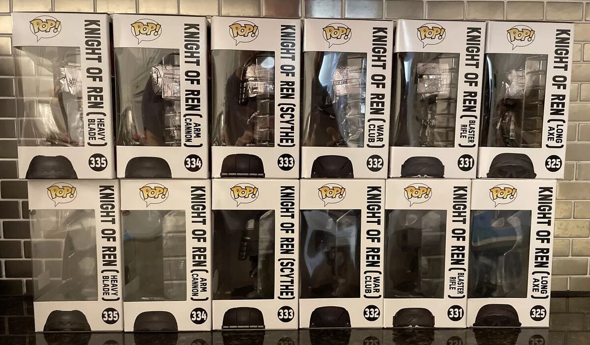 Funko Pop Star Wars Knight Of Ren Full Set Lot 12 325 331 Funko Pop Star Wars Knight Of Ren Full Set Lot 12 325 331