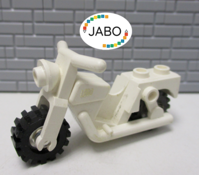 A8/16) LEGO Motorcycle x81c02 White Rims Transparent 6398 6699