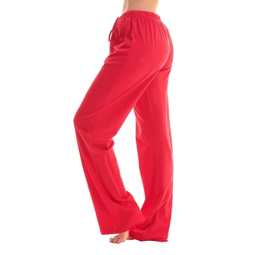 Women's Soft Jogger Sweatpants Elastic Waist Loose Casual Wide Leg Pants Trouser - Picture 16 of 25