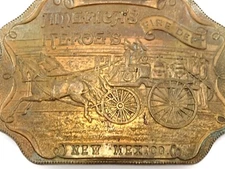 America's Heroes Fire Department Metal Belt Buckle New Mexico Tiffany New York
