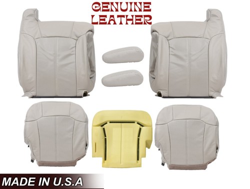For 02 2002 Cadillac Escalade EXT ESV LEATHER Replacement Front Seat Covers Tan - Bild 1 von 23