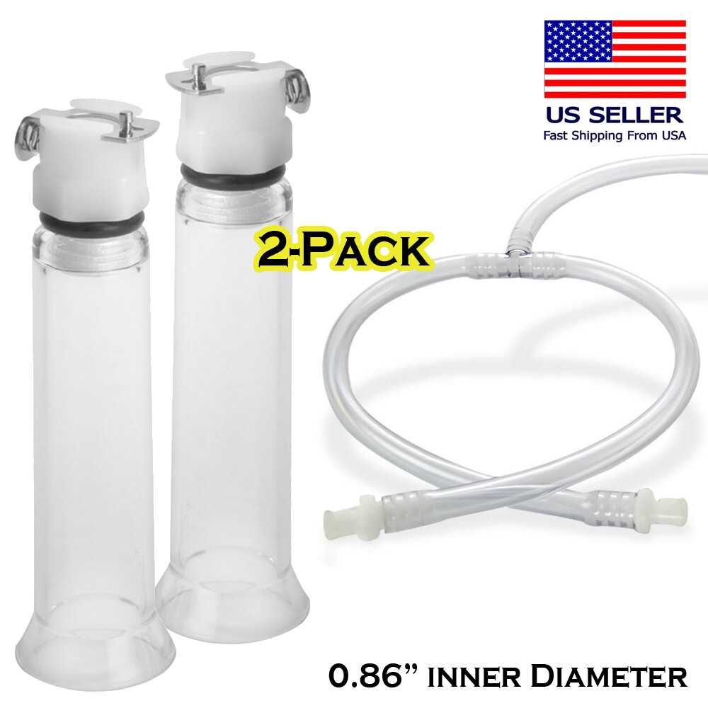 Nipple Enlargement Pump Kit Vacuum Suction Cylinders Enlarger Enhancer System US eBay