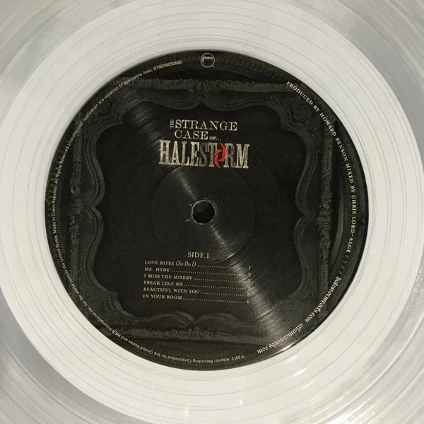 Clear Vinyl LP Halestorm The Strange Case Of... New Mint Rock Metal Alt — 第 4/4 张图片