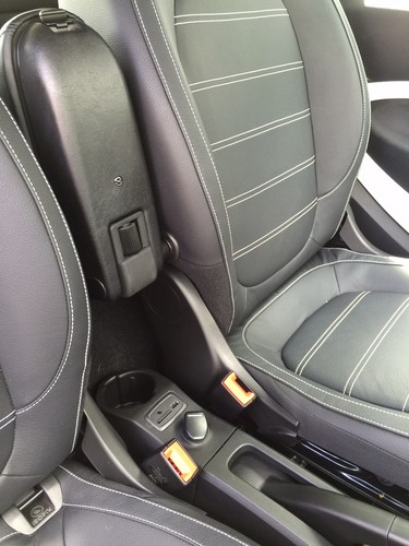 Armrest Leather Smart Fortwo Forfour 453 Since 2014 QI Charger Function Wireless - Picture 8 of 13