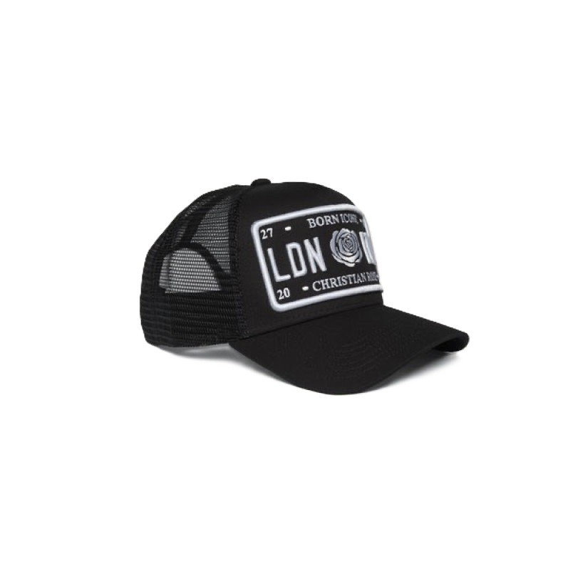 Christian Rose Iconic Plate Cap - Black/White