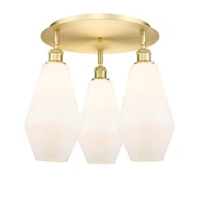 Innovations Lighting 516-3C-15-19 Cindyrella Flush Cindyrella 3 - Satin Gold /