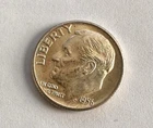 1956 D UNCIRCULATED ROOSEVELT DIME 90% SILVER COIN #2
