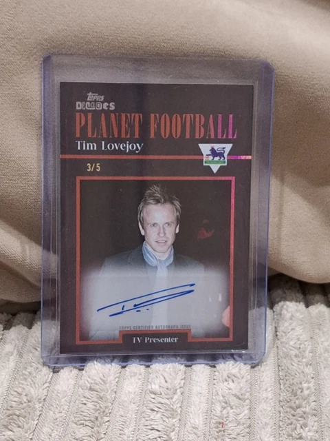 Tim Lovejoy Topps Decades Premier League 1990s Autograph card 3/5